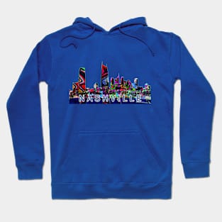 Nashville in graffiti Hoodie